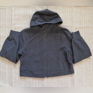 NWOT Lululemon Scuba Oversized Hoodie Waffle Heathered Graphite Grey Size M/L